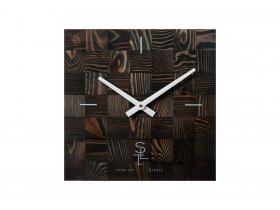 Часы настенные SLT 5195 CHESS BLACK WOOD в Абрамово - abramovo.mebel-nsk.ru | фото