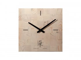 Часы настенные SLT 5196 CHESS WHITE WOOD в Абрамово - abramovo.mebel-nsk.ru | фото