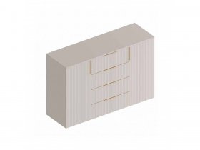 Комод с 4 ящ., 2створ. «Тефия» (тефия/софт сантьяго) в Абрамово - abramovo.mebel-nsk.ru | фото