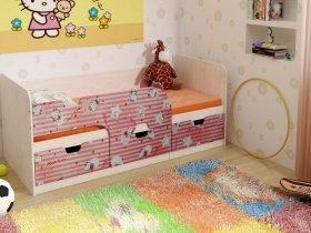 Кровать детская с ящиками 1,86 Минима Hello Kitty в Абрамово - abramovo.mebel-nsk.ru | фото