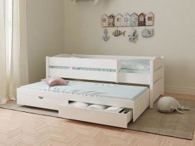 Кровать двухуровневая с ящиками «Лапландия» в Абрамово - abramovo.mebel-nsk.ru | фото