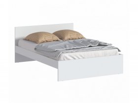 Кровать двуспальная 1,4м Бруклин СБ-3353 (белый) в Абрамово - abramovo.mebel-nsk.ru | фото