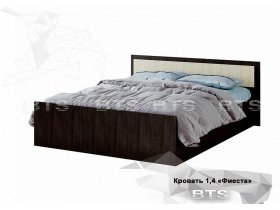 Кровать двуспальная 1,4м LIGHT Фиеста (BTS) в Абрамово - abramovo.mebel-nsk.ru | фото