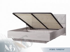 Кровать двуспальная с подъем. мех. 1,6 м  Кимберли КР-13 в Абрамово - abramovo.mebel-nsk.ru | фото