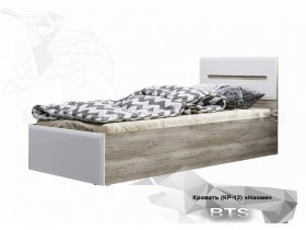 Кровать односпальная Наоми КР-12 в Абрамово - abramovo.mebel-nsk.ru | фото