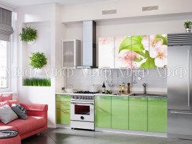 Кухонный гарнитур Яблоневый цвет в Абрамово - abramovo.mebel-nsk.ru | фото