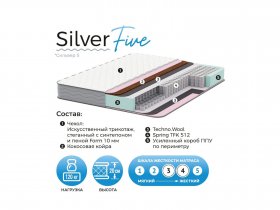 Матрас Silver Five в Абрамово - abramovo.mebel-nsk.ru | фото
