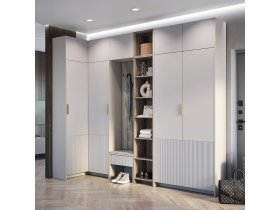 Модульная прихожая Пандора (кашемир/MF03) в Абрамово - abramovo.mebel-nsk.ru | фото
