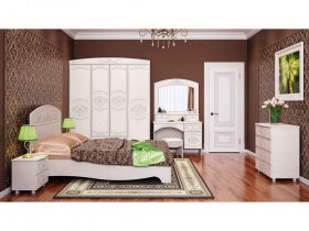 Модульная спальня Каролина в Абрамово - abramovo.mebel-nsk.ru | фото