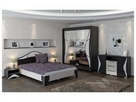 Модульная спальня Верона (Линаура) в Абрамово - abramovo.mebel-nsk.ru | фото