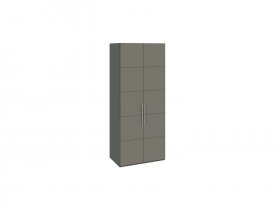 Шкаф для одежды с 2 дверями Наоми (джут/фон серый) СМ-208.07.03 в Абрамово - abramovo.mebel-nsk.ru | фото