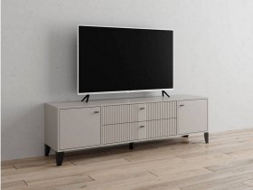 Тумба под ТВ Парус-10 (кашемир/сантьяго софт) в Абрамово - abramovo.mebel-nsk.ru | фото